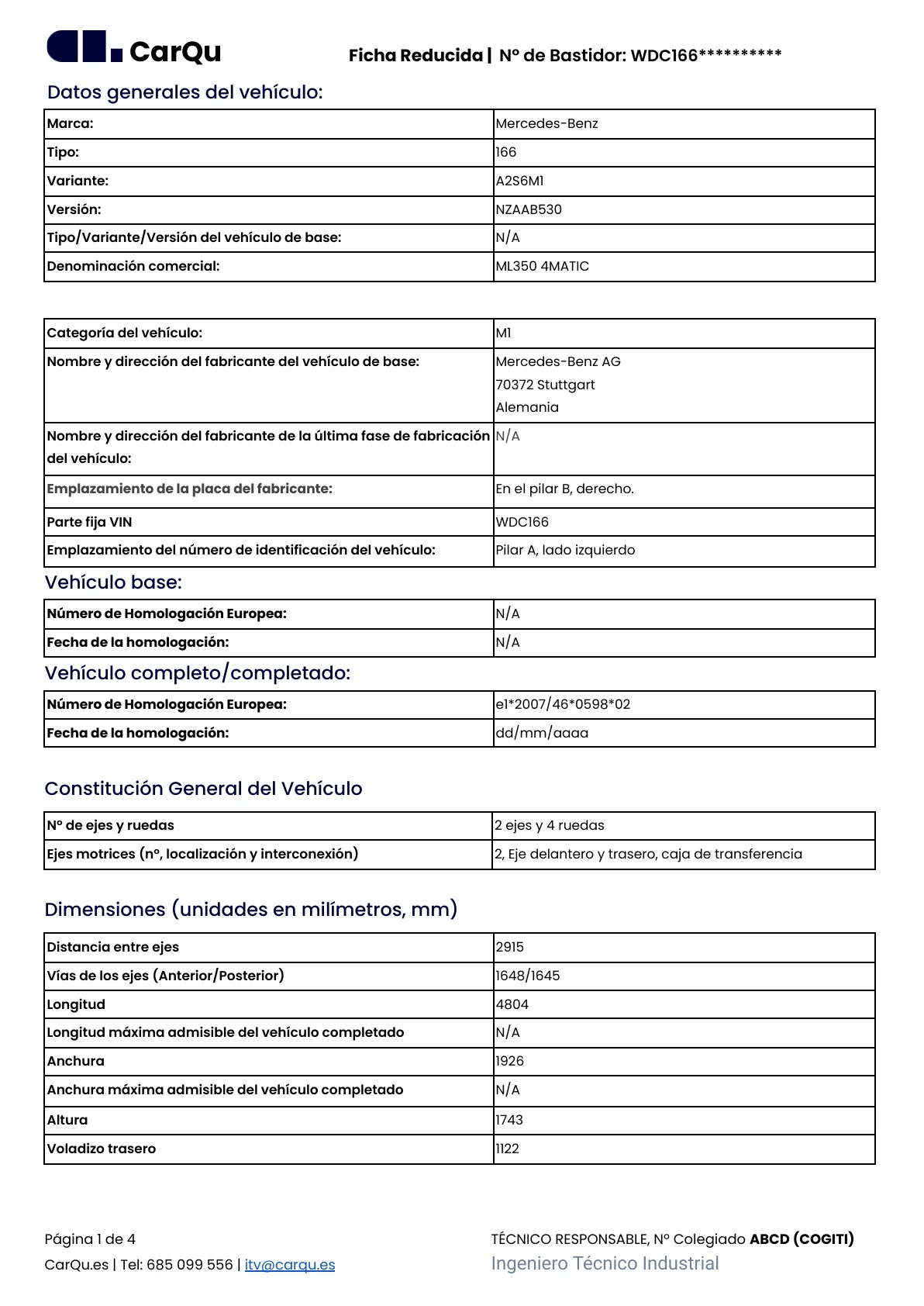 Primera página de un ejemplo de ficha reducida en PDF