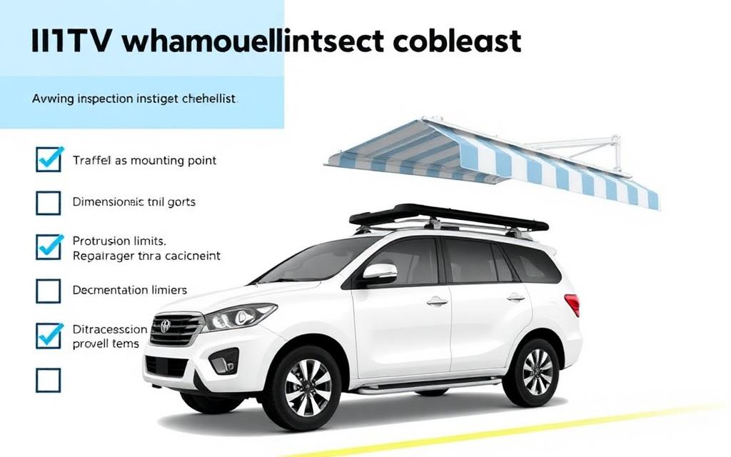 Checklist para ITV con toldo instalado